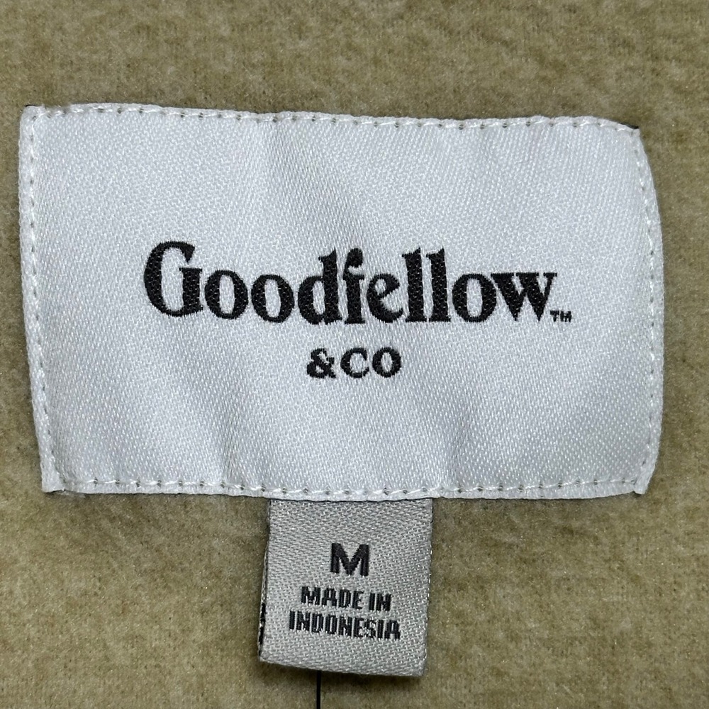 Goodfellow & Co Mens Tan Fleece Quarter Zip Pullover Mock Neck Jacket Size M NEW - Picture 5 of 8